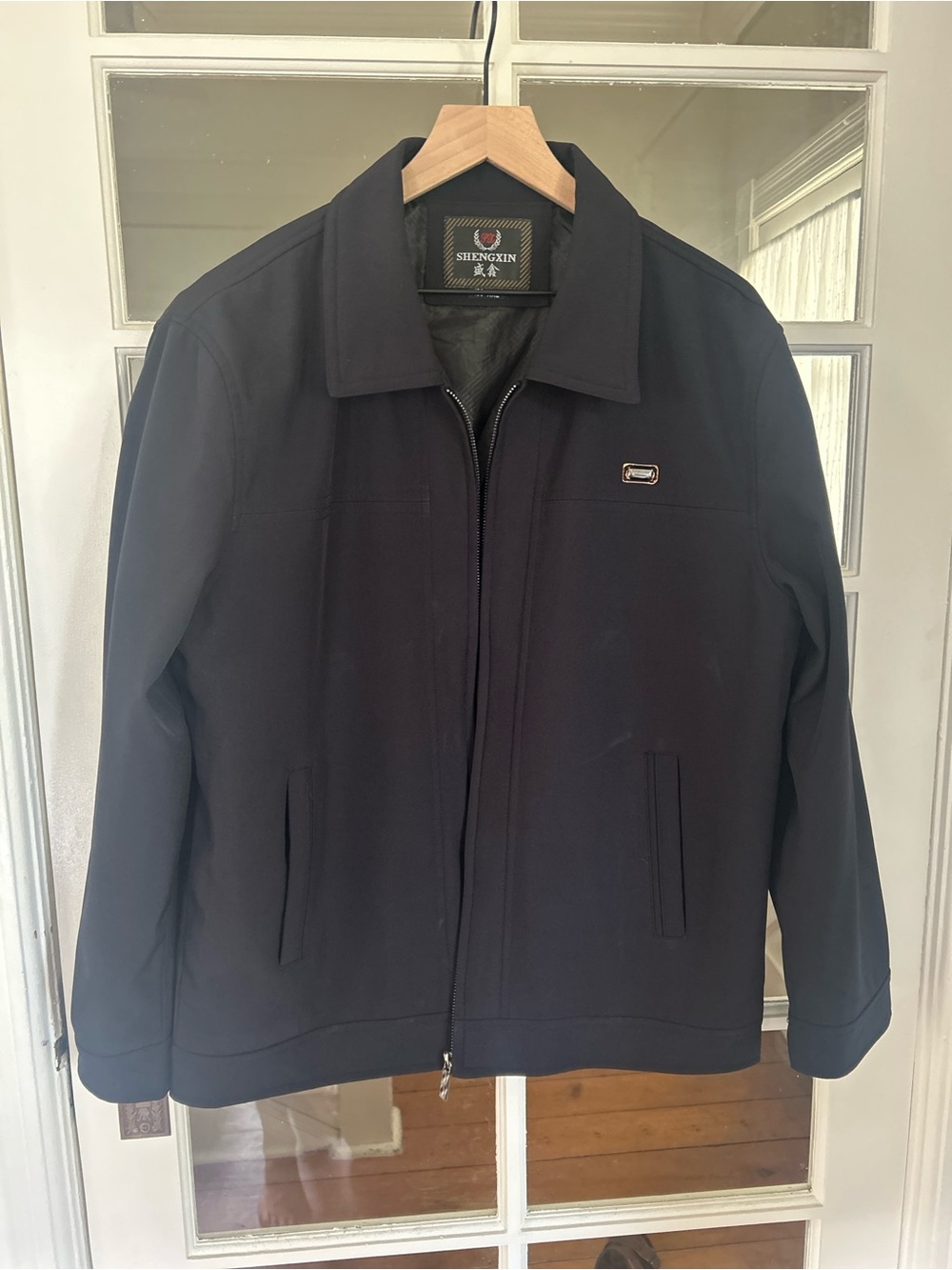 Men's Lightweight Black Zip Jacket